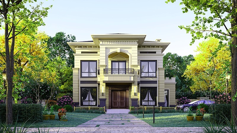 许昌中式合院住宅，开放庭院与邻里乡亲更亲近